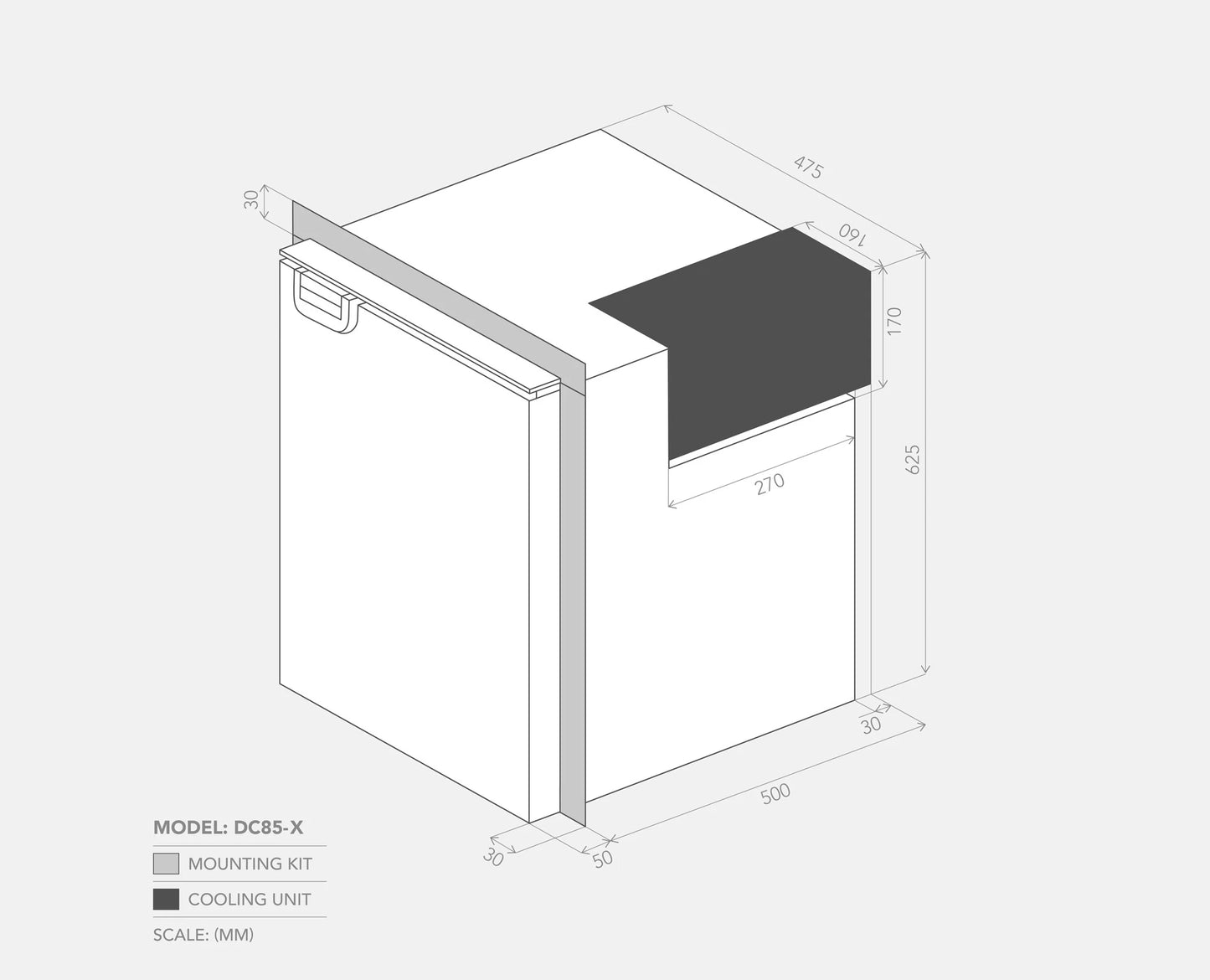 Bushman 85L Caravan Fridge